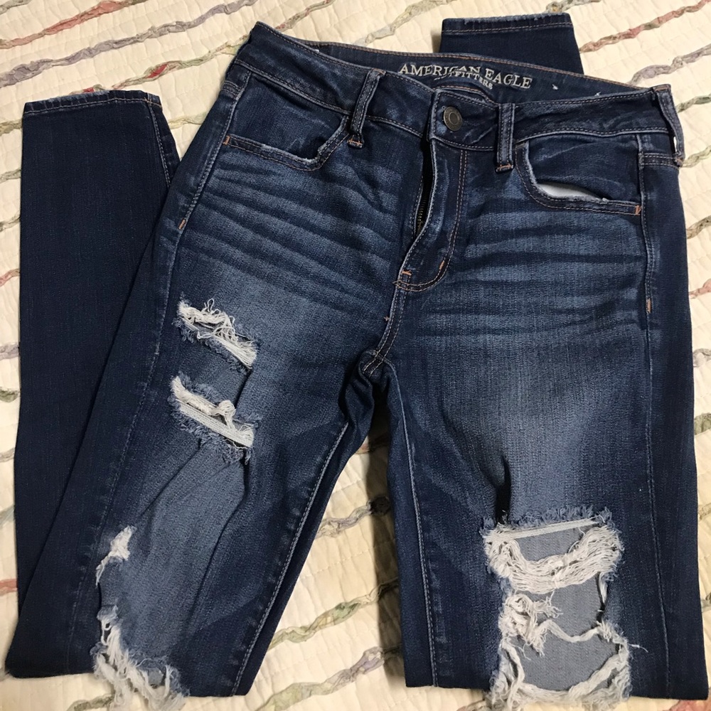 American Eagle Distressed Skinny Jeans
